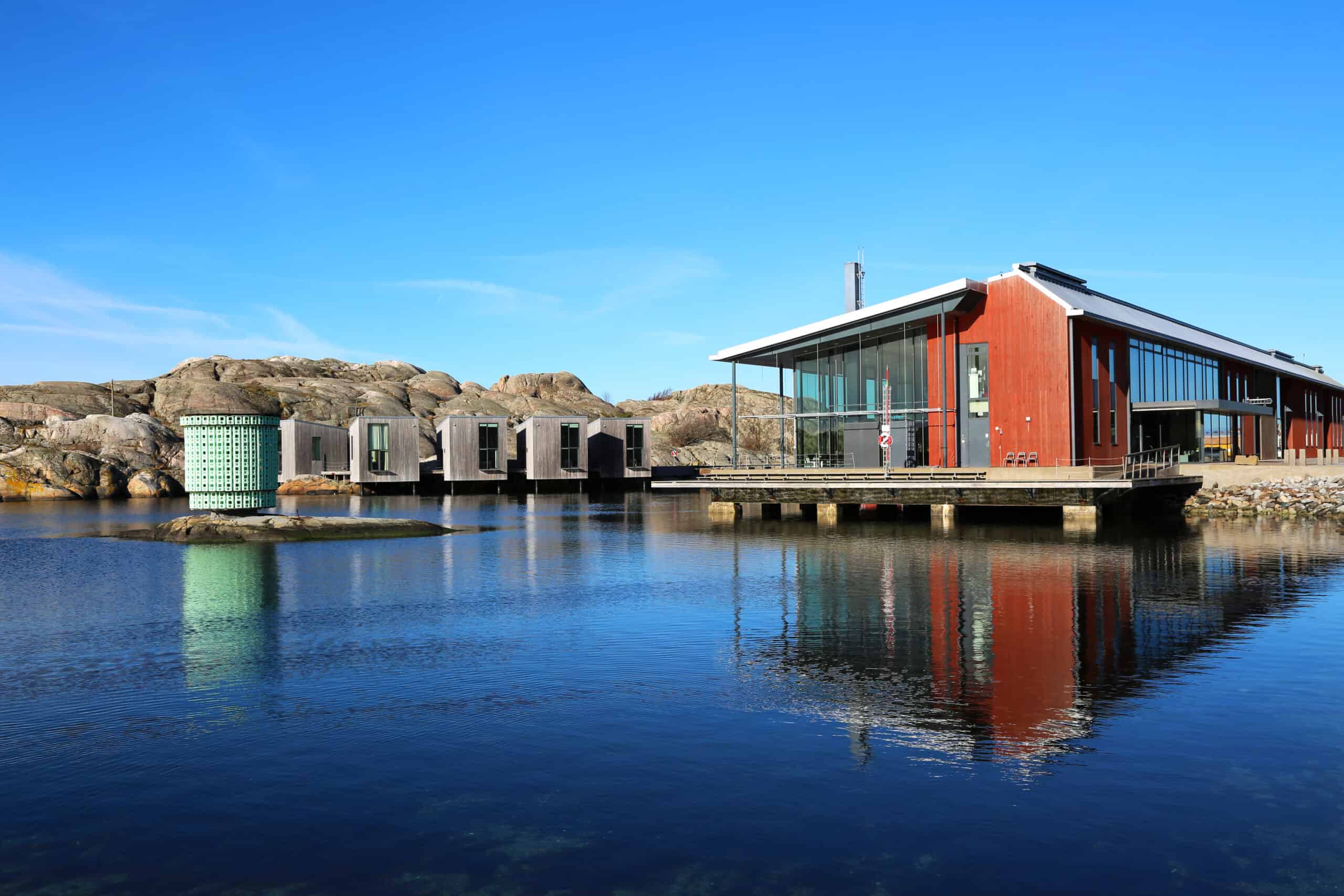 Restaurang Vatten interiör och havsutsikt
